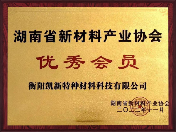 Excellent Member of Hunan New Materials Industry Association